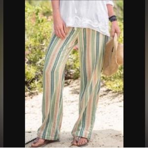 NWOT Sundance Gigi Pants, Size Small (4-6), Multicolored/Pastel Striped
